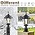 Eliphil Dusk to Dawn Outdoor Post Light, Pole Lantern Lighting with Pier Mount Base,Lamp Post Light Fixture ,8 Inch ,Waterproof?Black