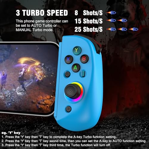 Controlador de teléfono Joso D8 con joysticks Hall para jugar a COD en iPhone, Android y PC 3