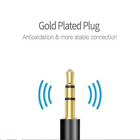 XPMY 3FT/1M 3.5mm AUX Cable, Nylon Braided Jack Cable for Headphones, Smartphones, iPod, iPad, MP3/MP4, Computer, Car Stereo/Speaker