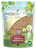 Food to Live Organic Whole Unhulled Barley, 2 Pounds - Premium Quality Seeds with Husk Intact. Non-GMO, 100% Natural, High in Fiber. Kosher Grain.
