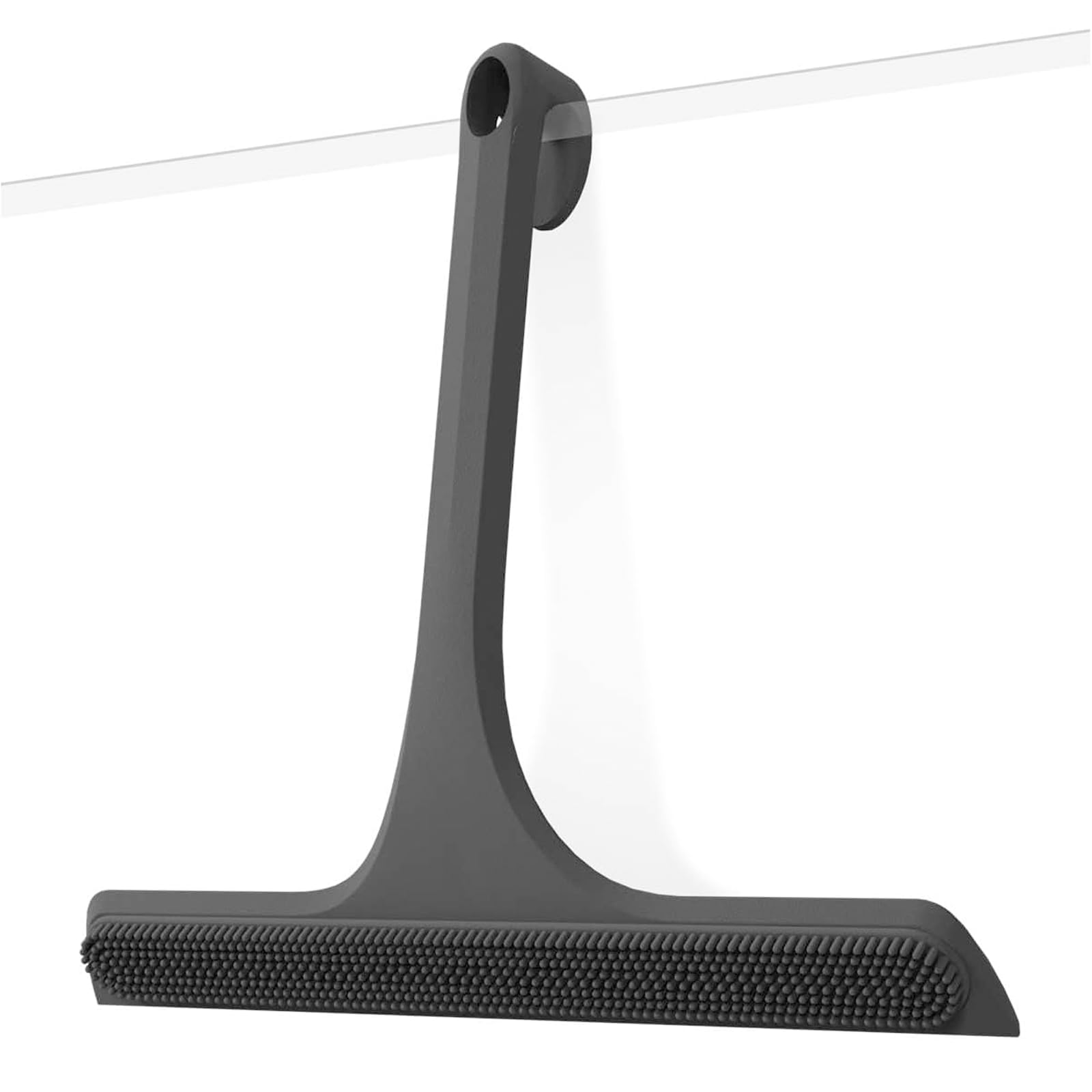 Raclette de douche pour miroir et fenêtre avec surface grattoir