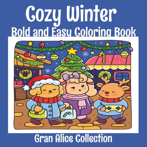 Cozy Winter Bold and Easy Coloring Book: Coloring Book for Adults & Teens with Cute and Cozy Winter Hygge Designs image 2