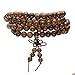 MILAKOO 8mm * 108 Holzperlen Armband/Halskette Mala Gebet Buddha Meditation Link Handgelenk Armband