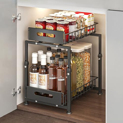 under sink organizers adjustable