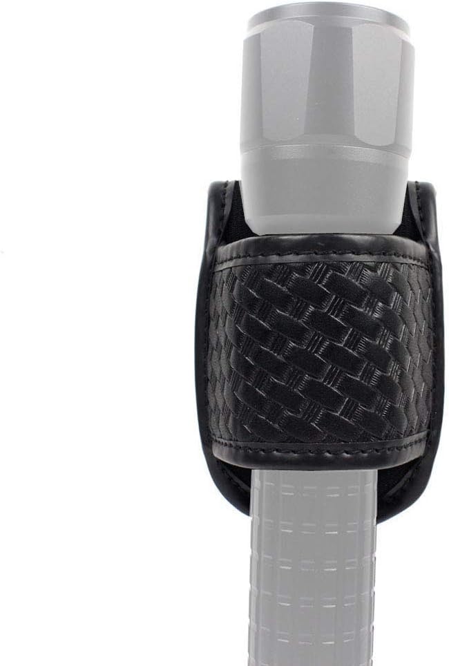 Compact Open Top D-Cell Flashlight Holder for Duty Belts