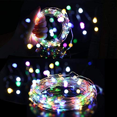 Image of Lexton 10M LED Copper String Light with 8 Modes - Multicolor, Plug Sourced
