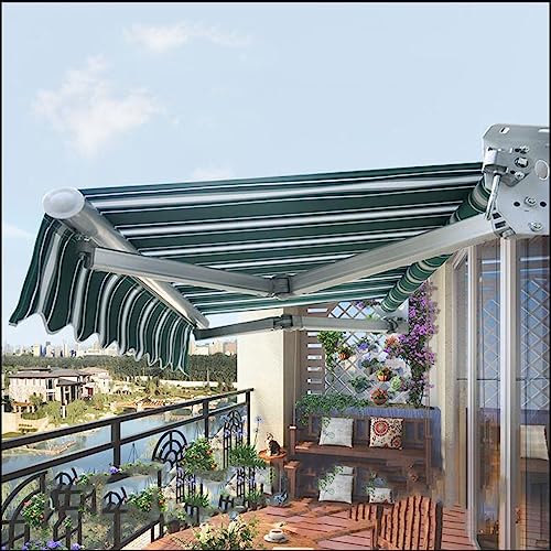 Tissu d'ombrage d'auvent rétractable multicolore sur mesure pour cour - 3