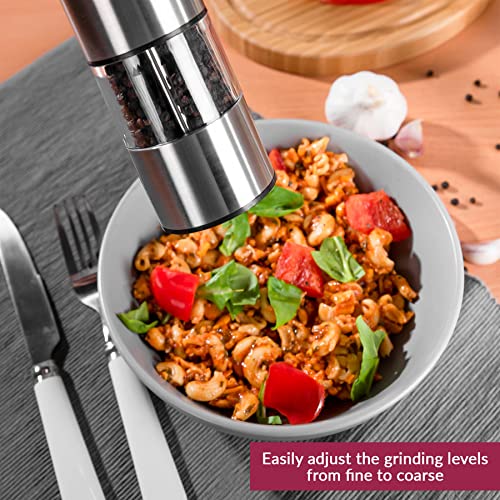 Innoteck Essentials Electric Salt and Pepper Mill Set, view 5