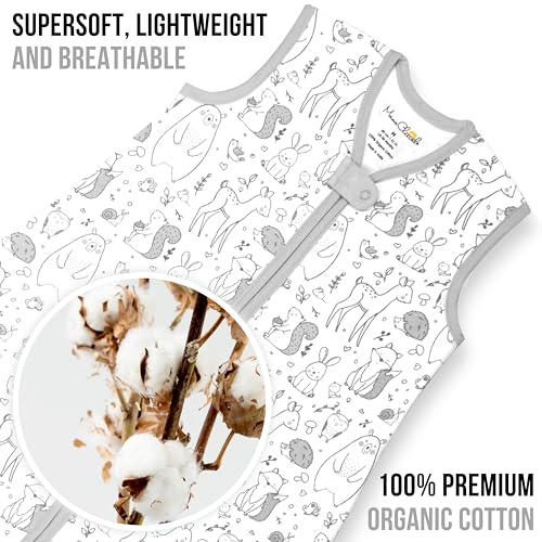Mama Cheetah Toddler Sleep Sack with Feet 4T-5T, 1.0 TOG Organic Cotton Baby Wearable Blankets with Legs - Image 2