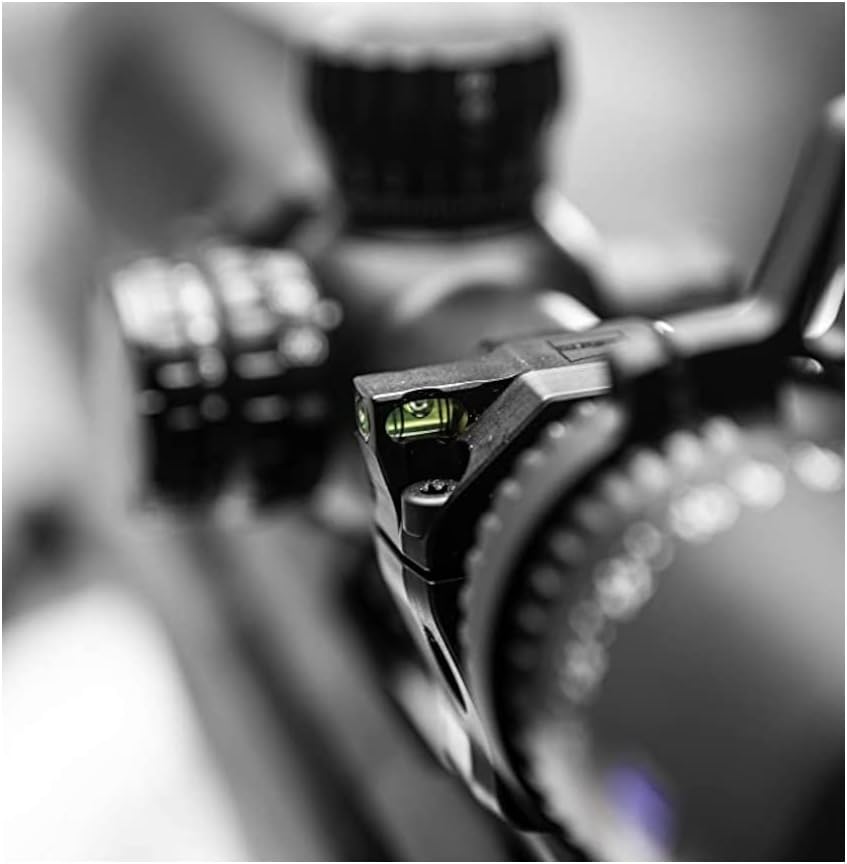 ZEISS Precision Ultralight 1913 Mil-Spec Rifle Scope Mounting Rings with Anti-Cant Bubble Level, Black