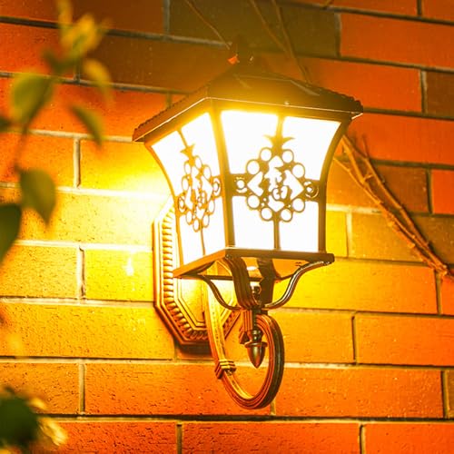 Appliques murales solaires extérieures bronze luminaire télécommande