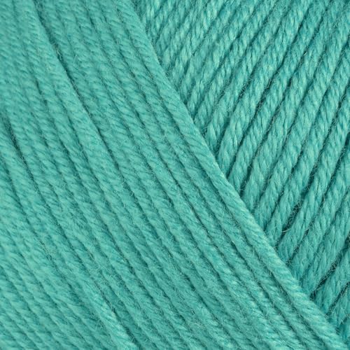 Image of Baby Cotton Blend Yarn - Soft Sport Weight Yarn for Crochet & Amigurumi - 50g /180yds - 60% Cotton 40% Acrylic - Ideal for Baby & Knitting Proj. & 10 Stitch Markers(Light Sea Green, 4 Balls)