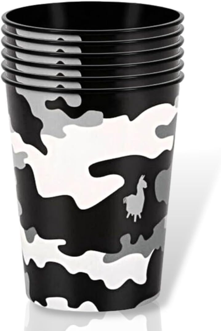 Unique 24677 Fortnite Large Plastic Cup-473 ml Party-Camo Design, Multicolour, 1 Count (Pack of 1)