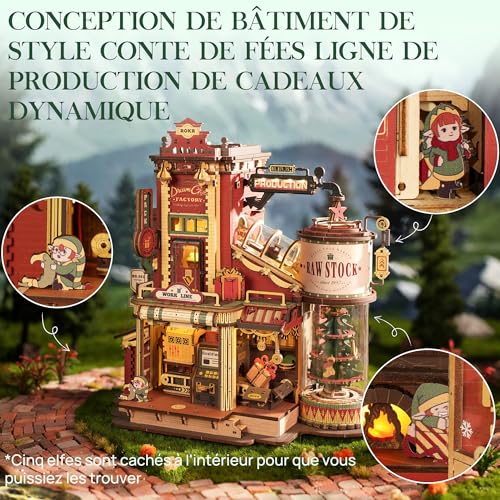 Puzzle 3D Bois ROKR Maquette Mécanique EAB01 Dream Gift Factory