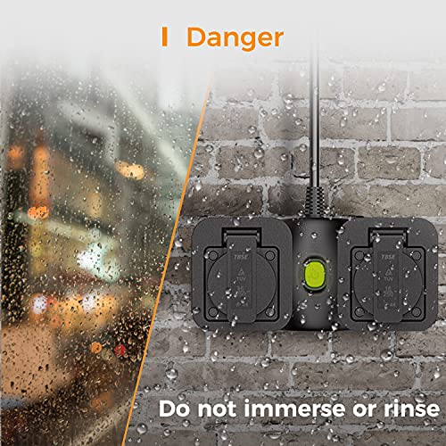 Alexa WLAN outdoor stopcontact, Refoss Smart buitenstopcontact, IP44 waterdicht en 2 uitgangen, met eHomelife app… - Image 7