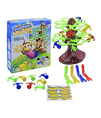 Kush Toys Ekta Jumping Monkeys Big Board Game Family Game, Multi Color - 5 Years And Up