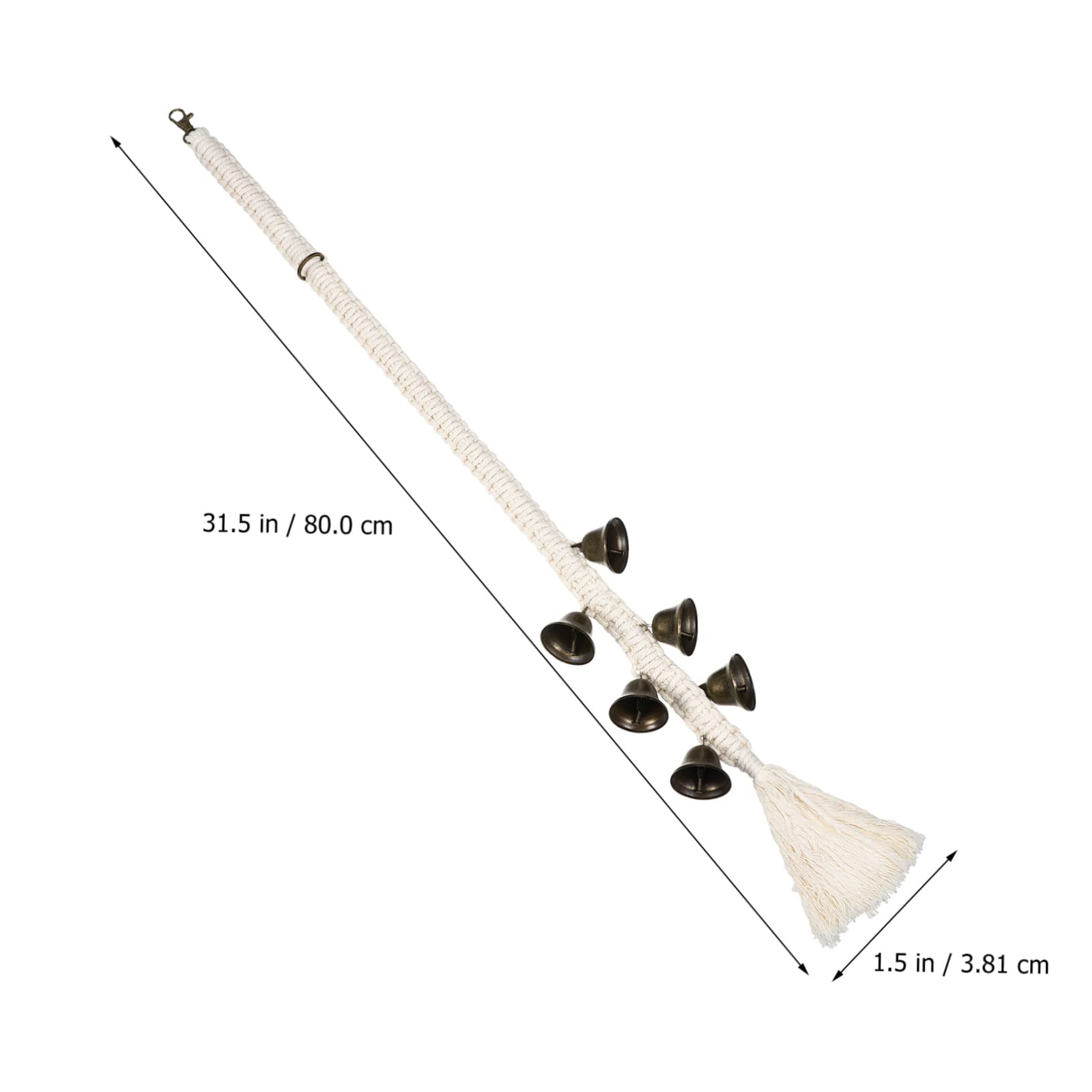 BESPORTBLE 2-Pack Dog Doorbells Handwoven Cotton Rope Bells for Potty Training Dog Door Knob Pet Supplies for Doggy Bells