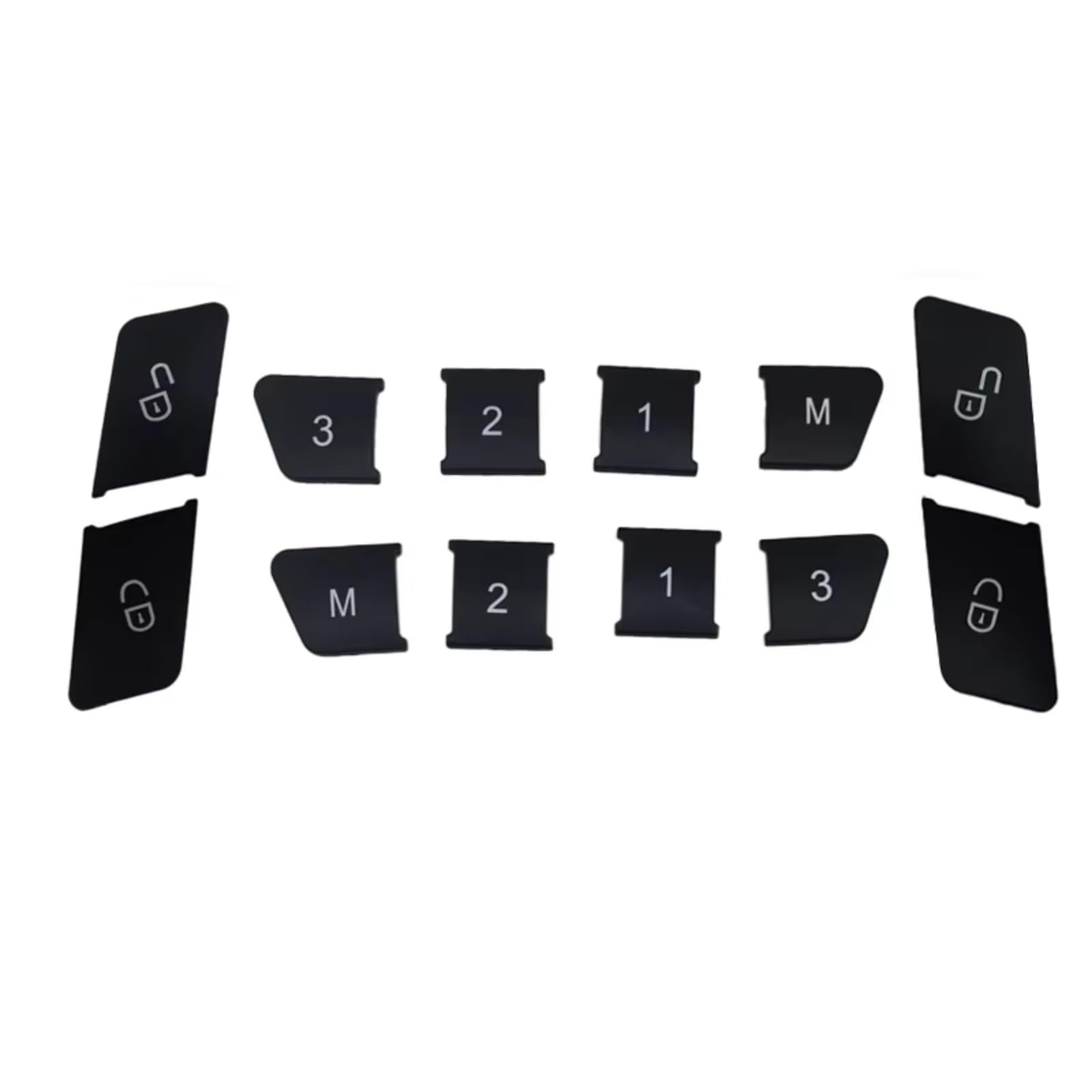 Modification Interior Compatible with Benz C E Class W204 W212 Car Steering Wheel Button Door Unlock Memory Accessories Button Window Lift Button Sticker