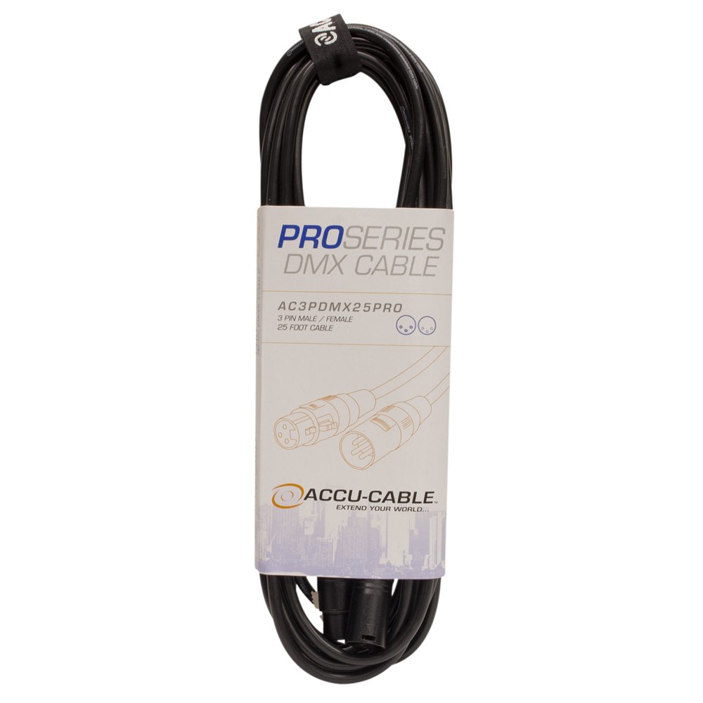 ADJ Products Stage And Studio Power Cable, 25 ft (AC3PDMX25PRO)
