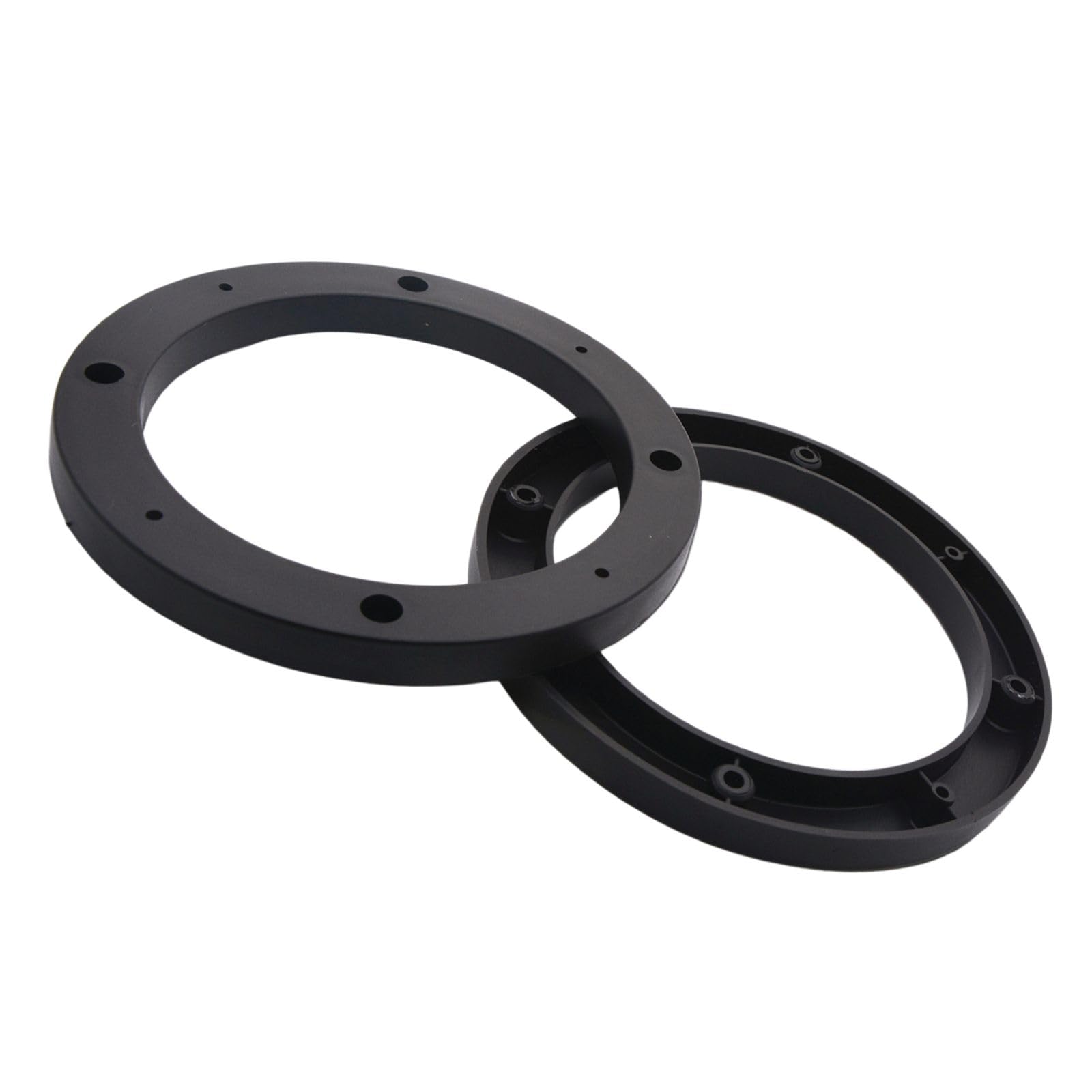 Saim 5" Dia Universal Plastic Speaker Spacer Adaptor Ring Mounting Bracket Fit ABS Car Stereo Speaker Spacers Black (2 Pcs)