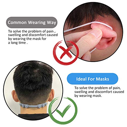 4 Pcs Mask Strap Extender, Anti-Tightening Mask Holder Hook Ear Strap Accessories Ear Grips Extension Mask Buckle Ear Pain Relieved Four Colours #TOP1