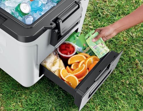Glacière robuste Ninja FrostVault avec roues et tiroir sec FB230EUWH - 4