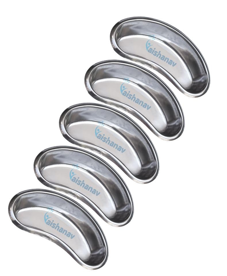 Vaishanav Kidney Tray Set of 5-6 Inch Stainless Steel Medical Kidney Dishes for Surgical and Medical Use (B0CKXWSR51) Amazon Price History, Amazon Price Tracker