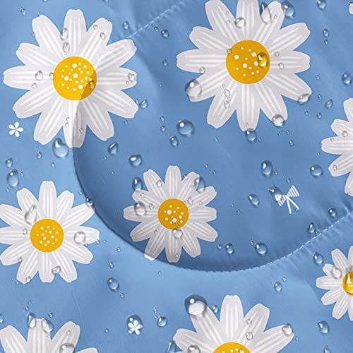 Saco de dormir Datura home para niños, color Daisy Blue, ligero, cálido, resistente al agua para camping y senderismo (Daisy 32"*90") miniatura 6