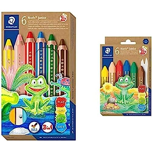 Feutres de coloriage à pointe large 3mm Staedtler et craies de cire ultra résistantes