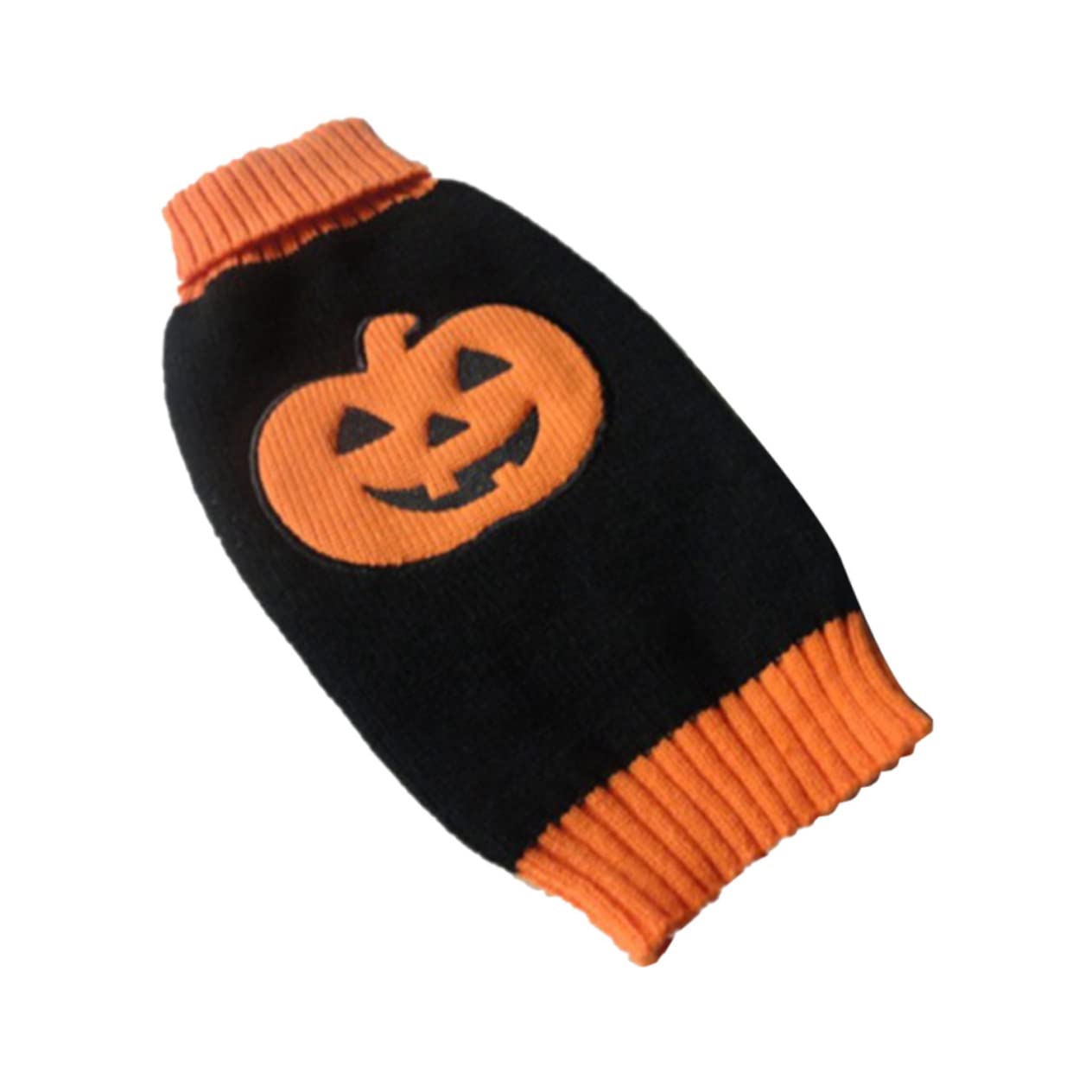 BESPORTBLE 3 Teiliger Welpenpullover Mit Kürbismuster Gestrickter Rollkragen Hundepullover Winziger Kleiner Hundehaustierpullover