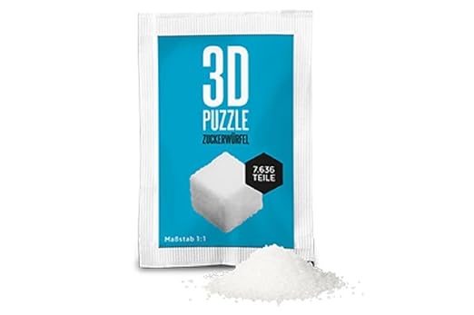 Liebeskummerpillen 3D-Puzzle Zuckerwürfel ca. 7636 Teile bunt