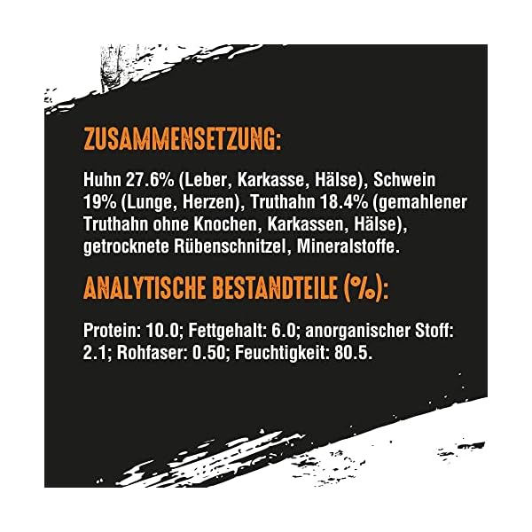 Crave Adult Hundenassfutter Pastete mit Truthahn & Huhn, 6 Dosen, 6x400g – Premium Hundefutter nass mit hohem Proteingehalt und ohne Getreide, hergestellt mit 100 Prozent natürlichem Huhn & Truthahn – Bild 6
