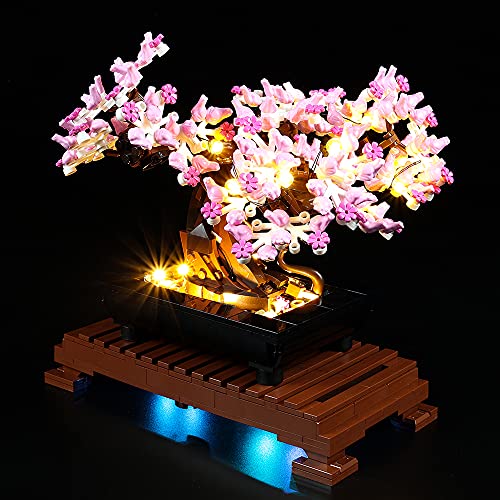 Kyglaring LED-Beleuchtungsset für Lego Bonsai Tree 10281 Building Kit - LED-Beleuchtungsset kompatibel mit Lego 10281 - Modell nicht enthalten (Standardversion) – Bild 4