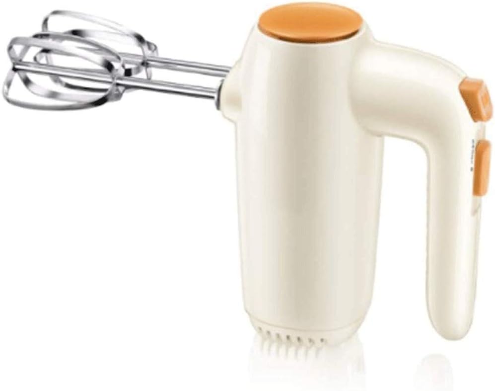 Mini Electric Hand-held Egg Beater, 5-Speed Adjustable Hand-held Kitchen Mixer with 2 Large Mixers