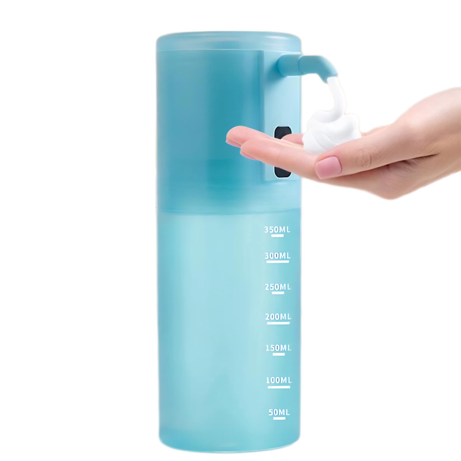 UAOGPLK ,Blue,Foam,Automatic Soap Dispenser Touchless,350Ml Rechargeable Liquid Hand Soap Dispenser, 4-Level Adjustable, Waterproof for Bathroom Kitchen Dish Soap
