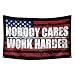 Nobody Cares Work Harder Motivational Gym Banner Inspire Your Workout with this Banner Perfect Fitness Wall Decor for Gym Dorm Stay Motivated with Cool Motivation Art 3x5 Feet (Multi-color)