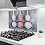 ARTHUB® Glass Kitchen Splashback 50x70 cm, Tempered Glass 4mm | Heat ...