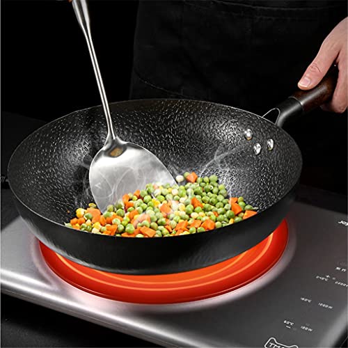Wok de hierro fundido 30 cm para cocina eléctrica e inducción miniatura 6
