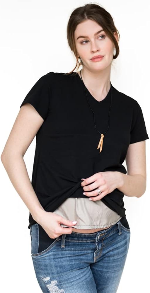 Belly Armor AntiRadiation Maternity Belly Tee (Extra Large, Black