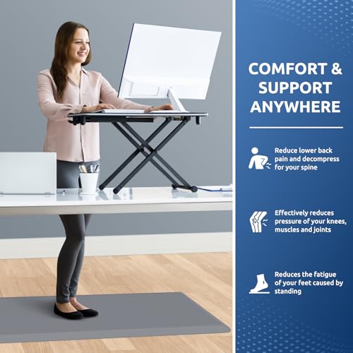 Image of 0.8 inch Thick Kitchen Mat Cushioned Anti Fatigue Rug Comfort Floor Mats | Water-Resistant, Non-Slip, Easy to Clean Comfort Floor Mat for Kitchen, Sink & Office, Multiple Colors & Sizes, 39 inch x 20 inch