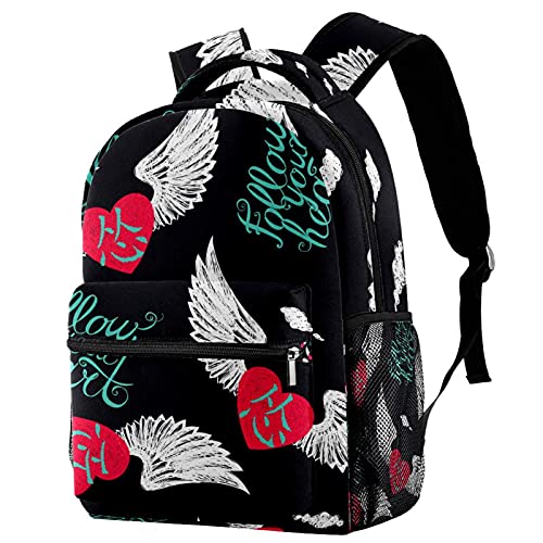 Sac à dos pour ordinateur portable avec inscription inspirante ado