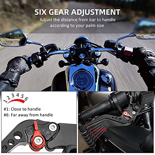 Javik Updated Universal Bike 7/8 Inch 22Mm Handlebar Brake Master Cylinder Clutch Lever Set Compatible With Motorcycle Honda Kawasaki Suzuki Yamaha thumb #2
