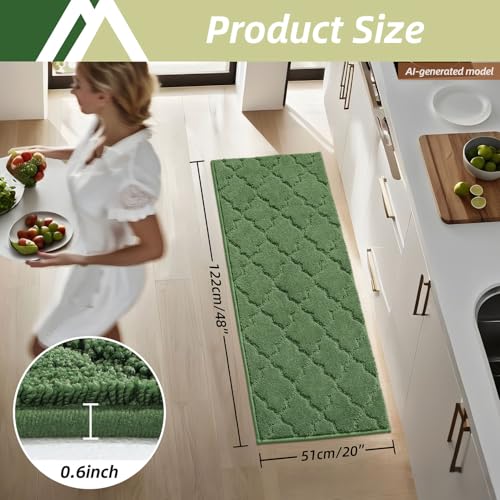 Alfombra de cocina para pasillo y lavandería COSY HOMEER lavable y cómoda para estar de pie 8