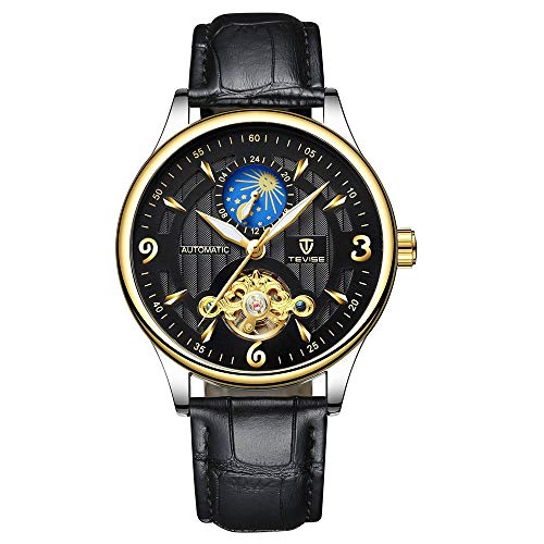 Montre squelette automatique mécanique homme LULI Mode tourbillon