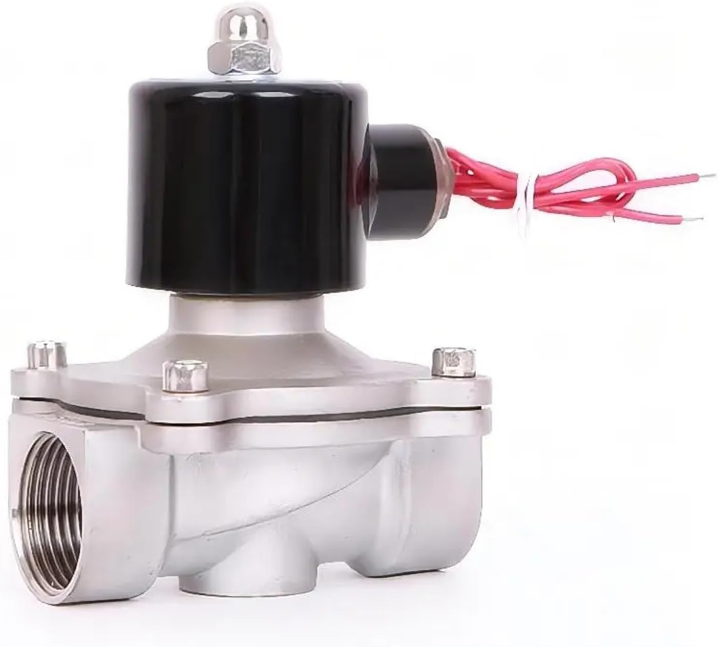 1/4'' Stainless Steel Solenoid Valve 220V 12V 24V Normally Closed Direct Acting Solenoid Valve(AC220)