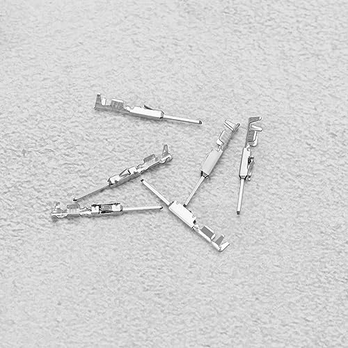 ECSiNG 50 Stück Micro Timer Crimpkontakt N90764801 963716-1 Modell Kompatibel mit VW Kompatibel mit BMW Verkabelung Crimp-Reparaturklemmen Pins