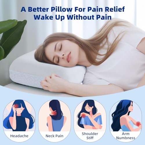 image for LOFE Adjustable Memory Foam Pillow - 4 Height from 1.2 to 4.8in, Cervi