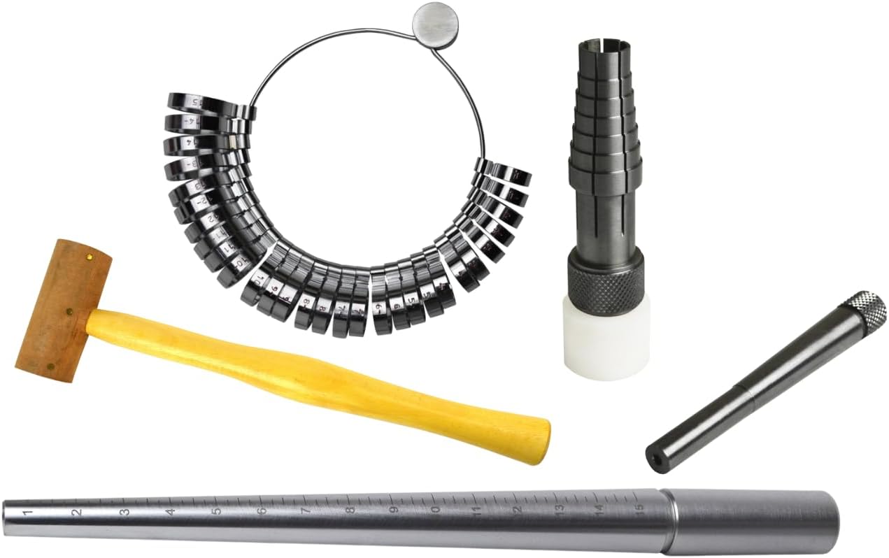 Amazon.com: Complete Ring Sizing and Shaping Kit: Ring Sizer Gauge ...