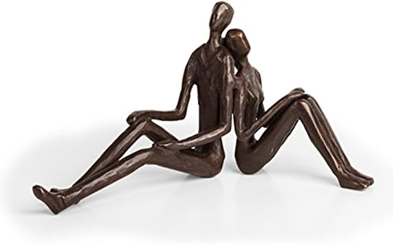Danya B. Romantic Couple Cast Bronze Sculpture Contemporary Home Decor for Any Room or Office, Unique Gift for Birthday, Wedding, or Anniversary