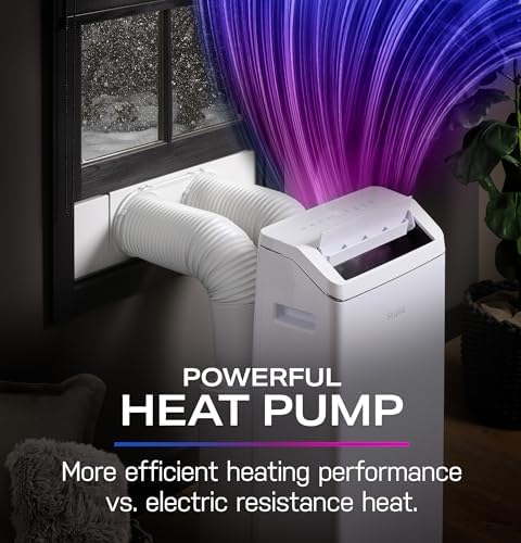 Image of GE Profile 10,000 BTU Smart Dual-Hose Portable Air Conditioner with Inverter, 3-in-1 AC with Dehumidifier & Fan, Cools Rooms up to 450 Sq Ft, Auto Evaporation, Wi-Fi, Easy Install Kit, White
